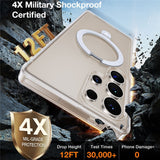 TORRAS Samsung Galaxy S25 Ultra Guardian Ostand Hybrid Case with Kickstand - MagSafe Compatible - Transparent