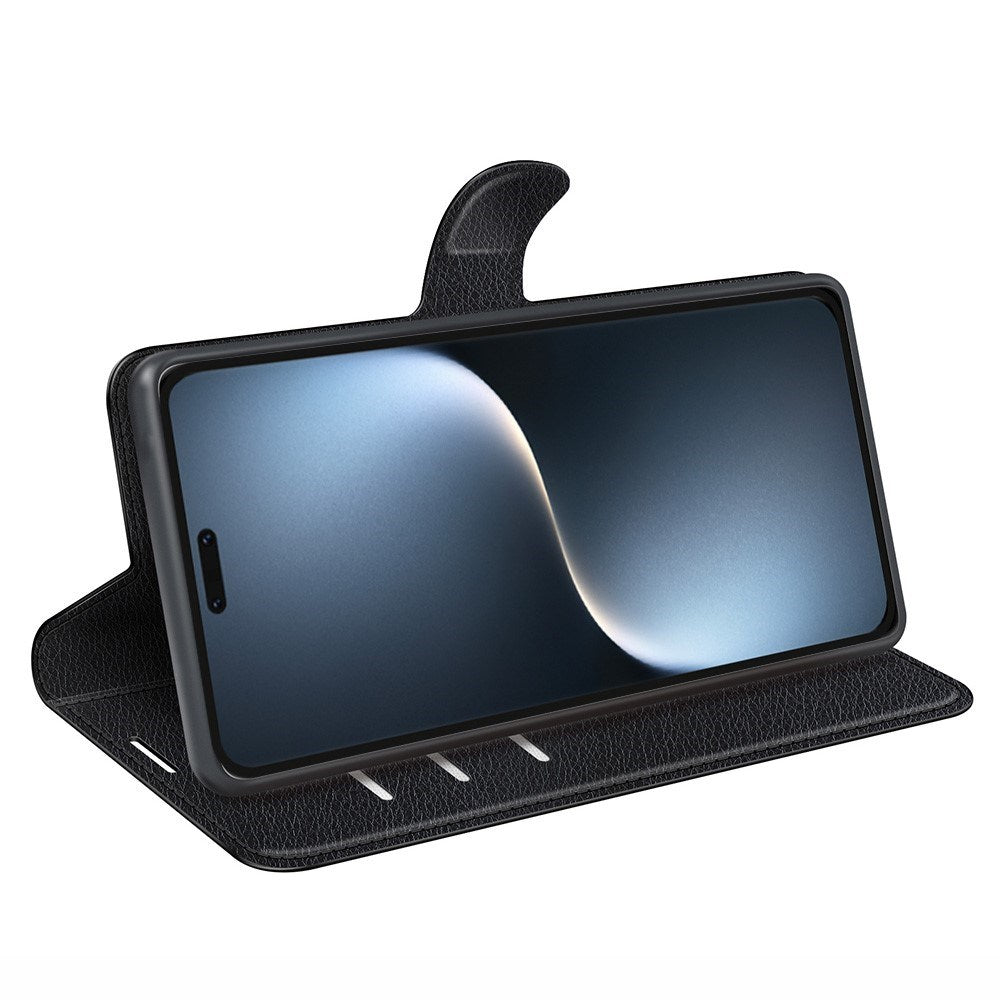 EIDERWOOD Honor Magic7 Pro Faux Leather Flip Case with Cardholder & Stand Function - Black