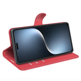 EIDERWOOD Honor Magic7 Pro Faux Leather Flip Case with Cardholder & Stand Function - Red