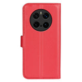 EIDERWOOD Honor Magic7 Pro Faux Leather Flip Case with Cardholder & Stand Function - Red