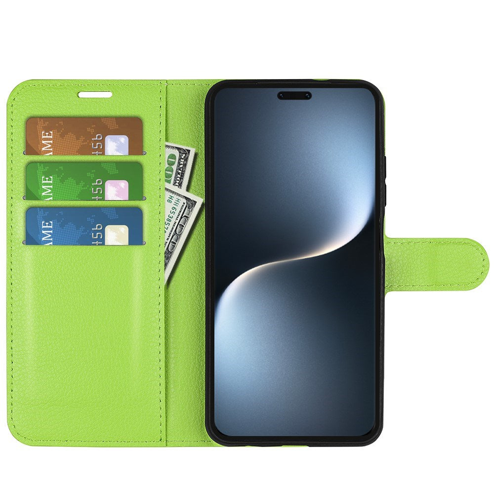 EIDERWOOD Honor Magic7 Pro Faux Leather Flip Case with Cardholder & Stand Function - Green