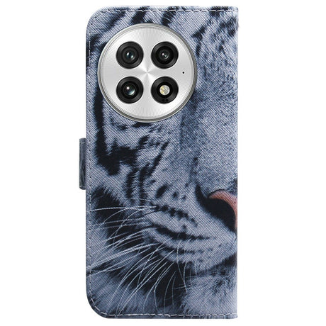 EIDERWOOD OnePlus 13 Faux Leather Flip Case with Design - Tiger