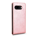 EIDERWOOD Google Pixel 9a Faux Leather Flip Case with Card Pocket - Pink