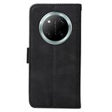 EIDERWOOD Honor Magic7 Lite Faux Leather Flip Case with Strap - Black