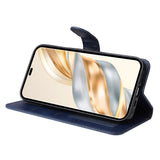 EIDERWOOD Honor Magic7 Lite Faux Leather Flip Case with Strap - Blue