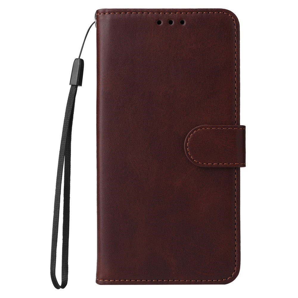 EIDERWOOD Honor Magic7 Lite Faux Leather Flip Case with Strap - Brown