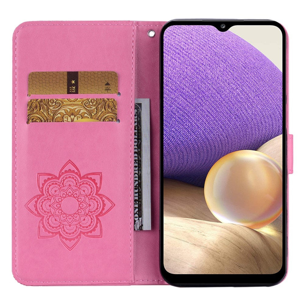 EIDERWOOD Samsung Galaxy S25+ (Plus) Faux Leather Flip Case with Owl Design - Pink