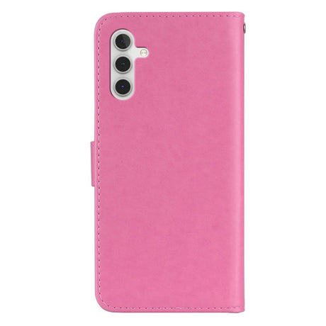 EIDERWOOD Samsung Galaxy S25+ (Plus) Faux Leather Flip Case with Owl Design - Pink