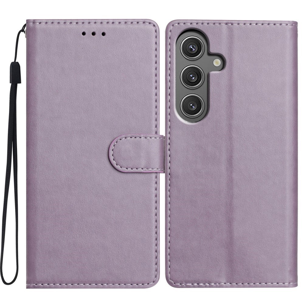 EIDERWOOD Samsung Galaxy A26 (5G) Faux Leather Flip Case with Strap - Purple