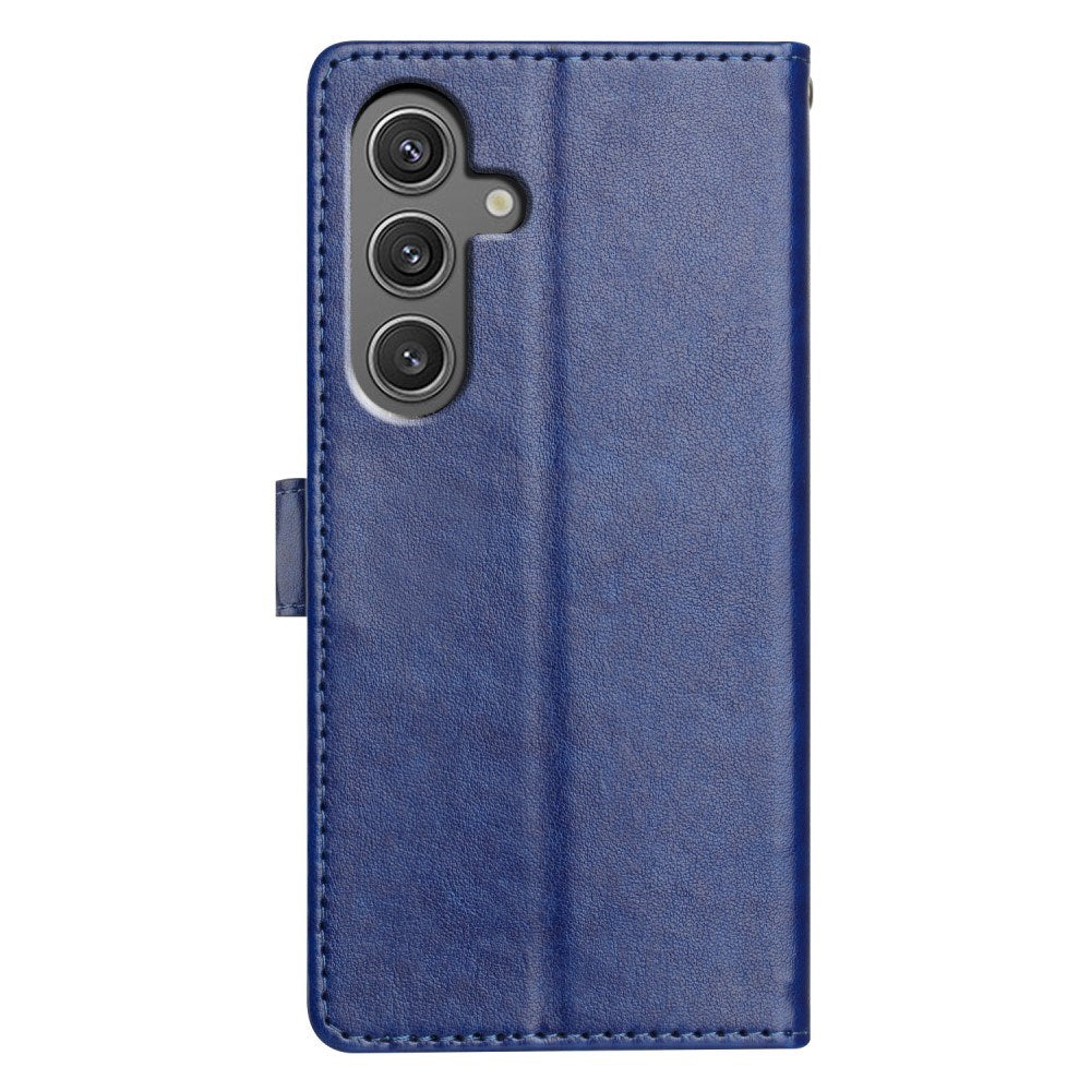 EIDERWOOD Samsung Galaxy A26 (5G) Faux Leather Flip Case with Strap - Blue