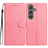 EIDERWOOD Samsung Galaxy A26 (5G) Faux Leather Flip Case with Strap - Pink