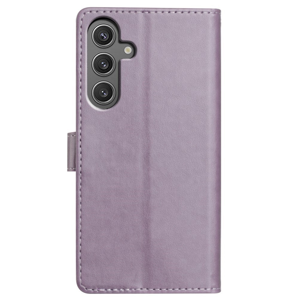 EIDERWOOD Samsung Galaxy A56 (5G) Faux Leather Flip Case with Strap - Purple