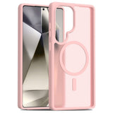 EIDERWOOD Samsung Galaxy S25 Ultra Matte Hybrid Case - MagSafe Compatible - Pink / Transparent