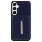 EIDERWOOD Samsung Galaxy S25 2-in-1 Vegan Leather Case with Cardholder & Stand Function - Blue