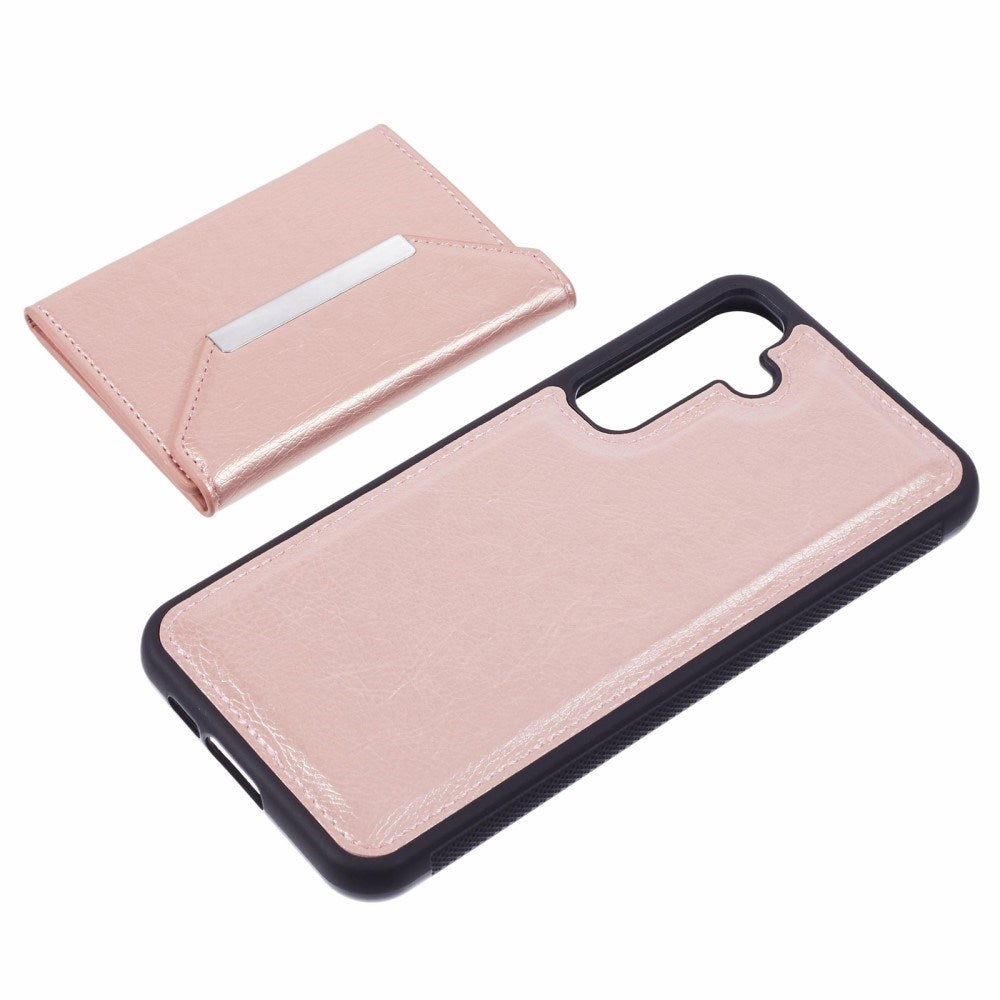 EIDERWOOD Samsung Galaxy S25 2-in-1 Vegan Leather Case with Cardholder & Stand Function - Pink