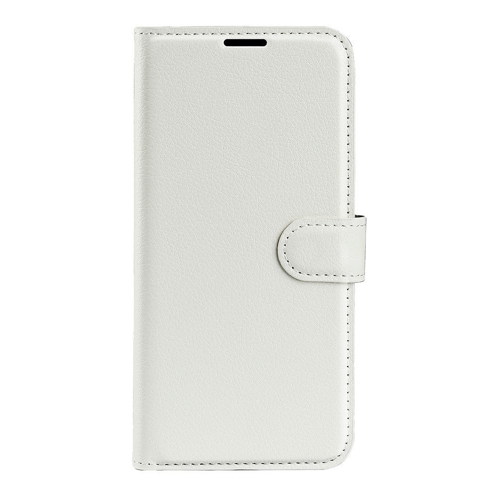 EIDERWOOD iPhone 16e Faux Leather Flip Case with Cardholder & Stand Function - White