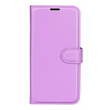 EIDERWOOD iPhone 16e Faux Leather Flip Case with Cardholder & Stand Function - Purple