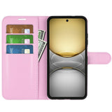 EIDERWOOD Realme C75 Faux Leather Flip Case with Cardholder & Stand Function - Pink