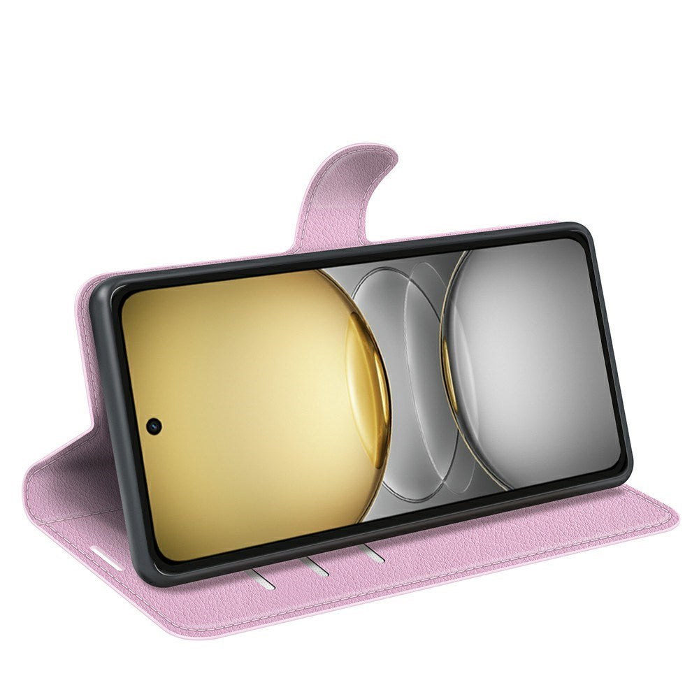 EIDERWOOD Realme C75 Faux Leather Flip Case with Cardholder & Stand Function - Pink