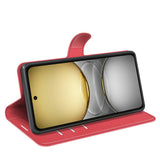 EIDERWOOD Realme C75 Faux Leather Flip Case with Cardholder & Stand Function - Red