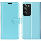 EIDERWOOD Realme C75 Faux Leather Flip Case with Cardholder & Stand Function - Blue