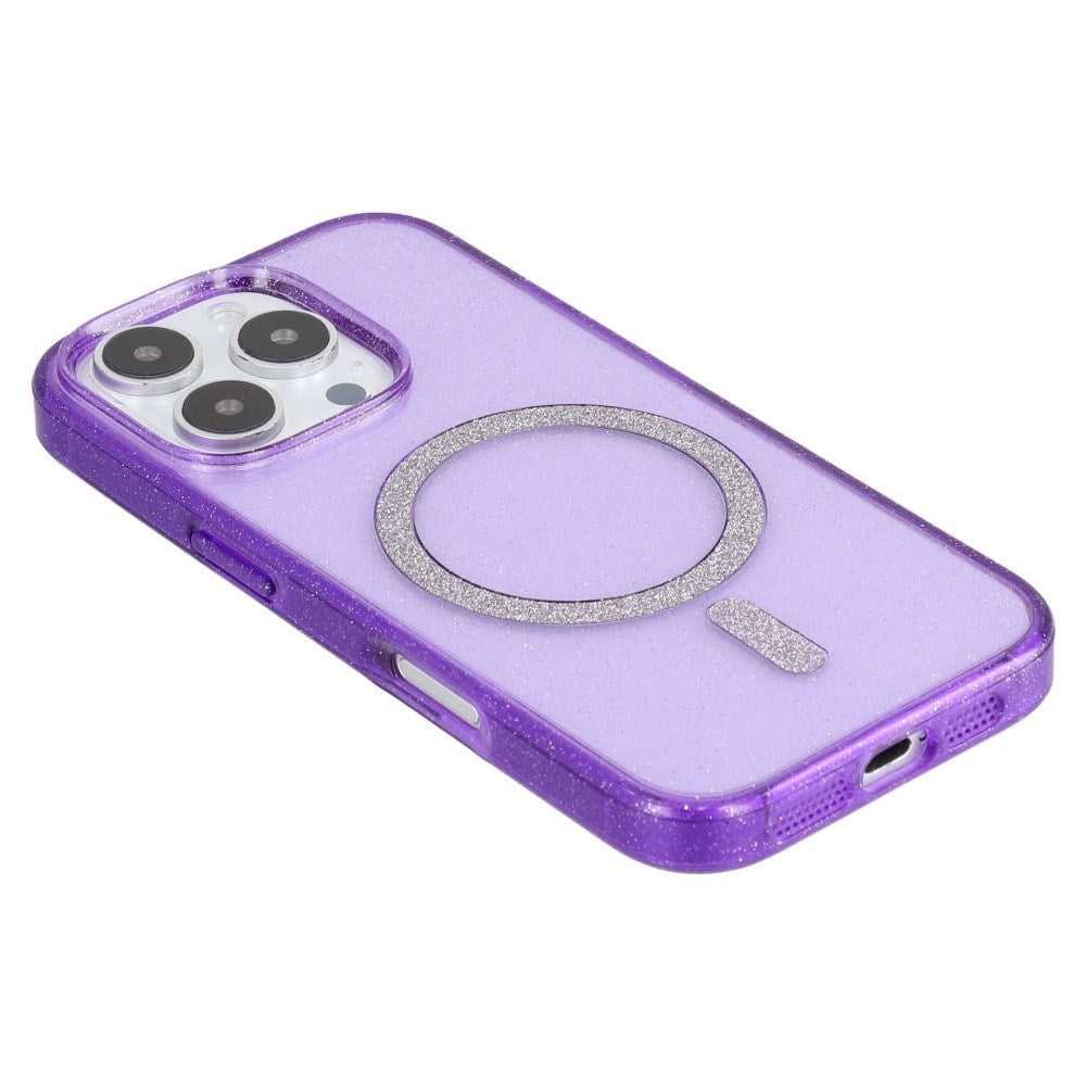 EIDERWOOD iPhone 16 Pro Plastic Glitter Case - MagSafe Compatible - Purple