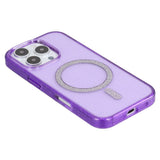 EIDERWOOD iPhone 16 Pro Plastic Glitter Case - MagSafe Compatible - Purple