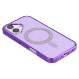 EIDERWOOD iPhone 16 Plus Plastic Glitter Case - MagSafe Compatible - Purple