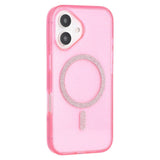 EIDERWOOD iPhone 16 Plus Plastic Glitter Case - MagSafe Compatible - Pink