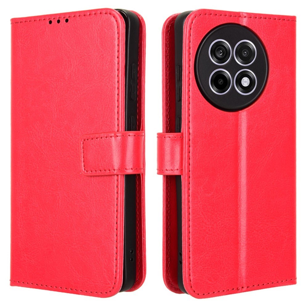 EIDERWOOD OnePlus 13R 5G Leather Texture Flip Case - Red