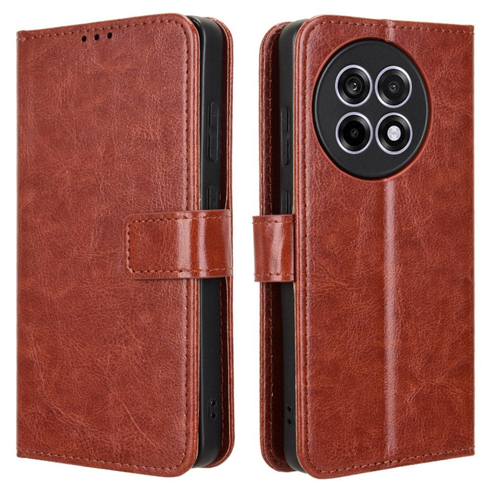 EIDERWOOD OnePlus 13R 5G Leather Texture Flip Case - Brown