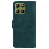 EIDERWOOD Motorola Moto G15 Faux Leather Flip Case with Card Holder & Stand Function - Green