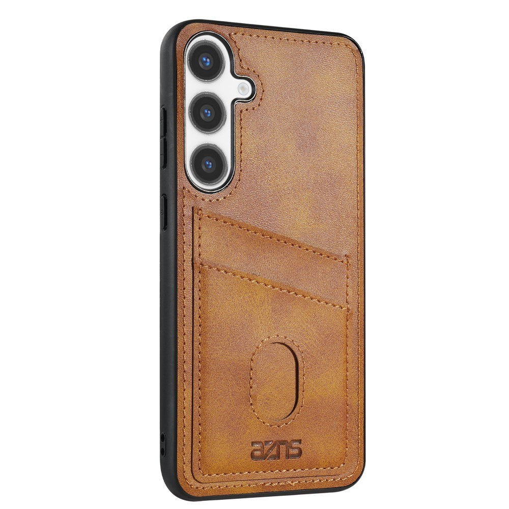 EIDERWOOD Samsung Galaxy A56 (5G) Faux Leather Back Case with Cardholder - Brown