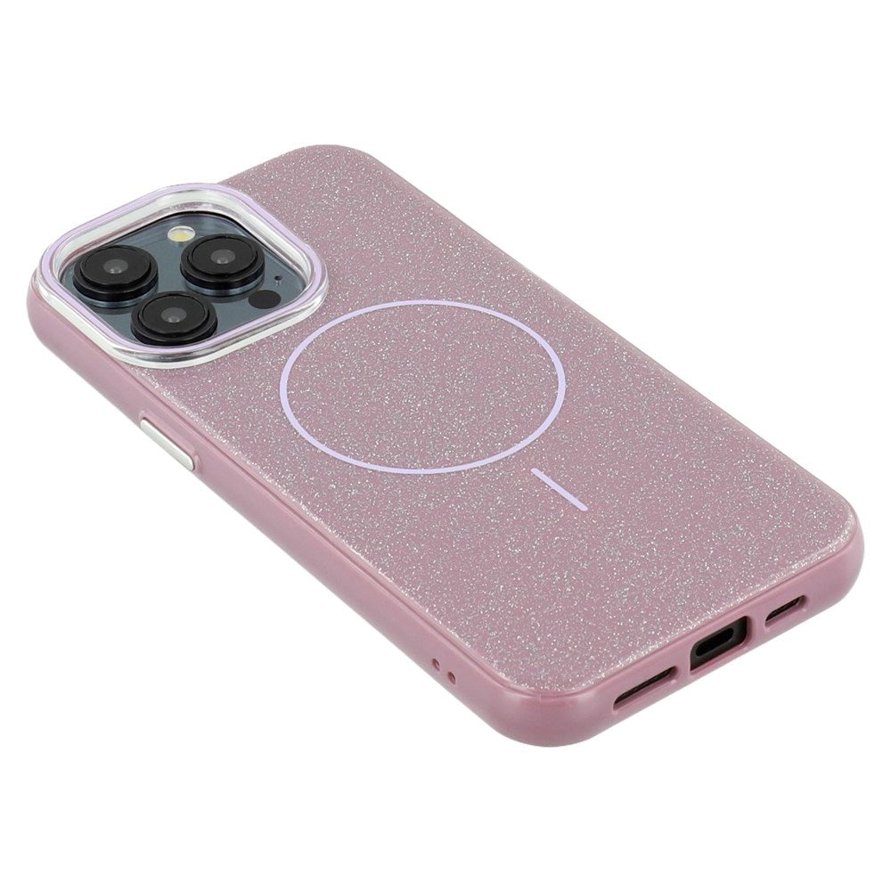 EIDERWOOD iPhone 15 Pro Plastic Glitter Case - MagSafe Compatible - Purple
