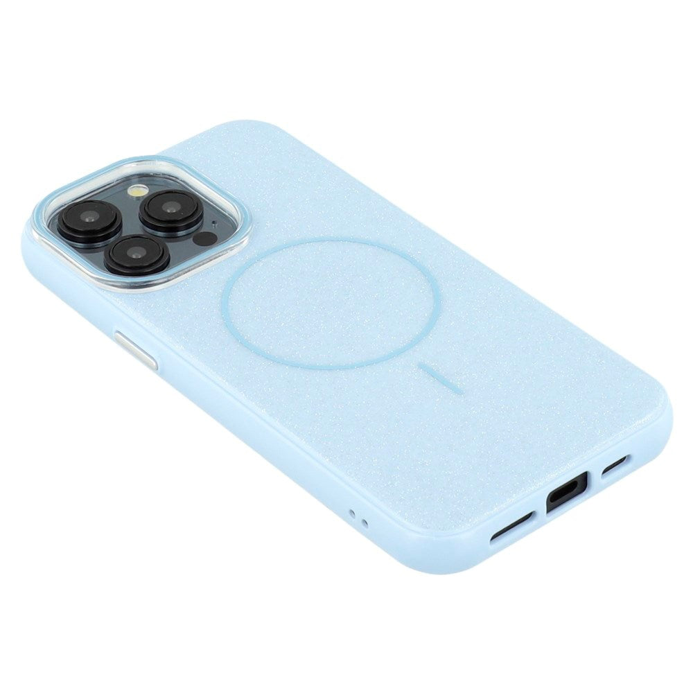 EIDERWOOD iPhone 15 Pro Plastic Glitter Case - MagSafe Compatible - Blue