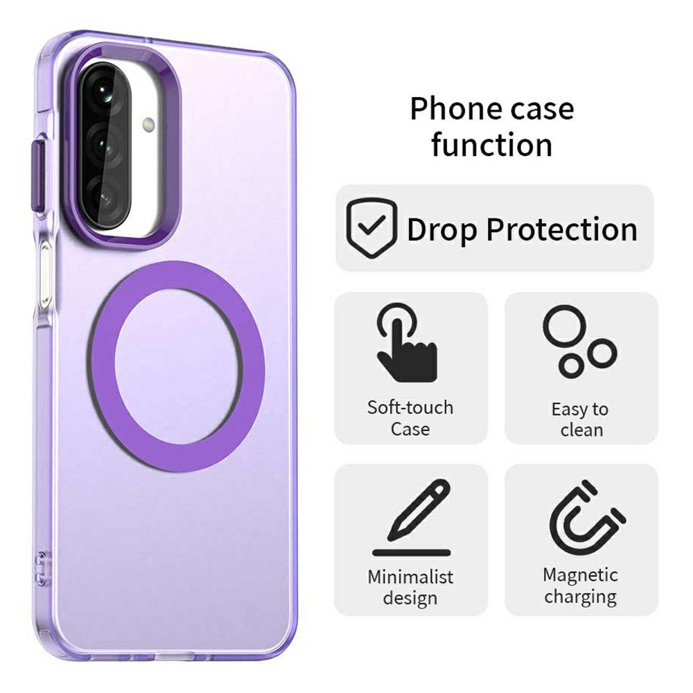 EIDERWOOD Samsung Galaxy A26 5G Case Hybrid Protection with MagSafe - Purple