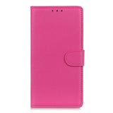EIDERWOOD Xiaomi Redmi Note 14 Pro (5G) / Poco X7 Litchi Faux Leather Flip Case with Wallet & Stand Function - Pink
