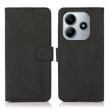 Xiaomi Redmi Note 14 (5G) KHAZNEH Faux Leather Flip Case with Card Holder & Stand Function - Black