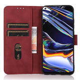 Xiaomi Redmi Note 14 (5G) KHAZNEH Faux Leather Flip Case with Card Holder & Stand Function - Red