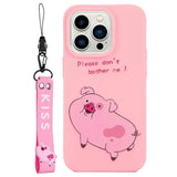 iPhone 14 Pro Flexible Plastic Back Case - Pig