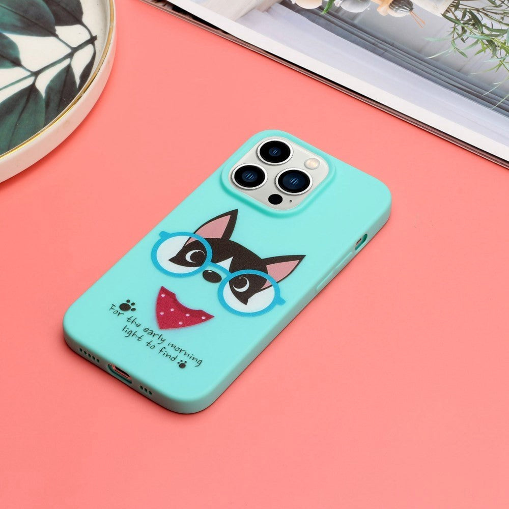 iPhone 14 Pro Flexible Plastic Back Case - Dog