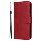 EIDERWOOD Realme 14X (5G) / C75 Faux Leather Flip Case with Strap - Red