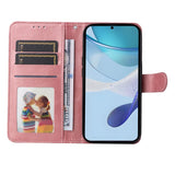 EIDERWOOD Realme 14X (5G) / C75 Faux Leather Flip Case with Strap - Pink