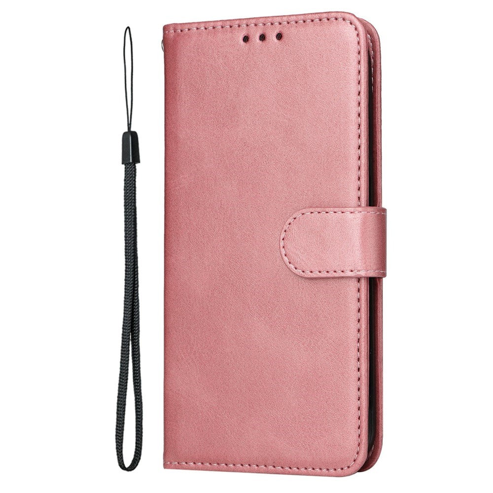 EIDERWOOD Motorola Moto E14 (4G) / G04 (4G) / G04s (4G) / G24 (4G) Faux Leather Flip Case with Strap - Pink