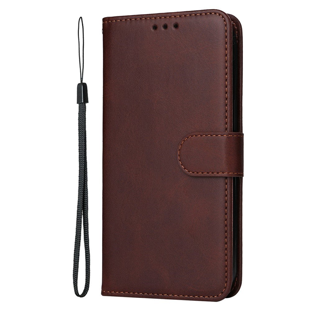 Motorola Edge 60 Neo / 50 Neo / ThinkPhone 25 EIDERWOOD Faux Leather Flip Case with Strap - Brown