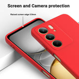 EIDERWOOD Realme C75 Liquid Silicone Case w. Strap - Red