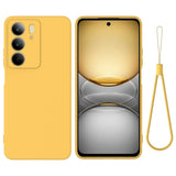EIDERWOOD Realme C75 Liquid Silicone Case w. Strap - Yellow