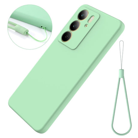 EIDERWOOD Realme C75 Liquid Silicone Case w. Strap - Green