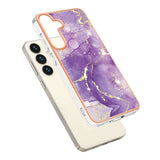 EIDERWOOD Samsung Galaxy S25+ (Plus) / S24+ (Plus) Marble Patterned Plastic Case - Purple