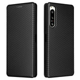 Sony Xperia 5 IV Carbon Fiber Flexible Plastic Case - Black